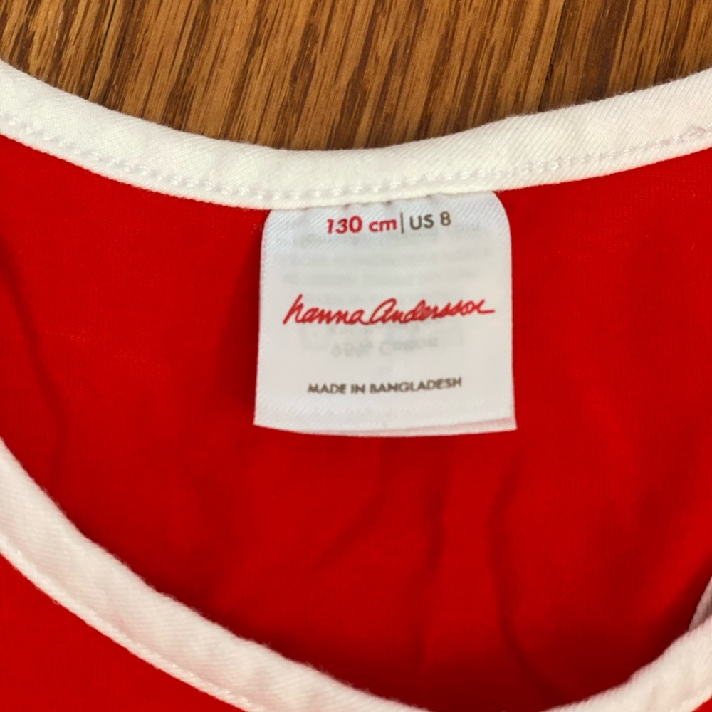 Hanna Andersson red dress size 130